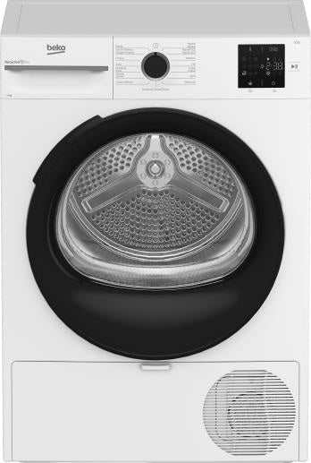 SECADORA BEKO BM3T38220WB 8KG BLANCO 60CMS CLASE E BOMBA DE CALOR PANTALLA LED