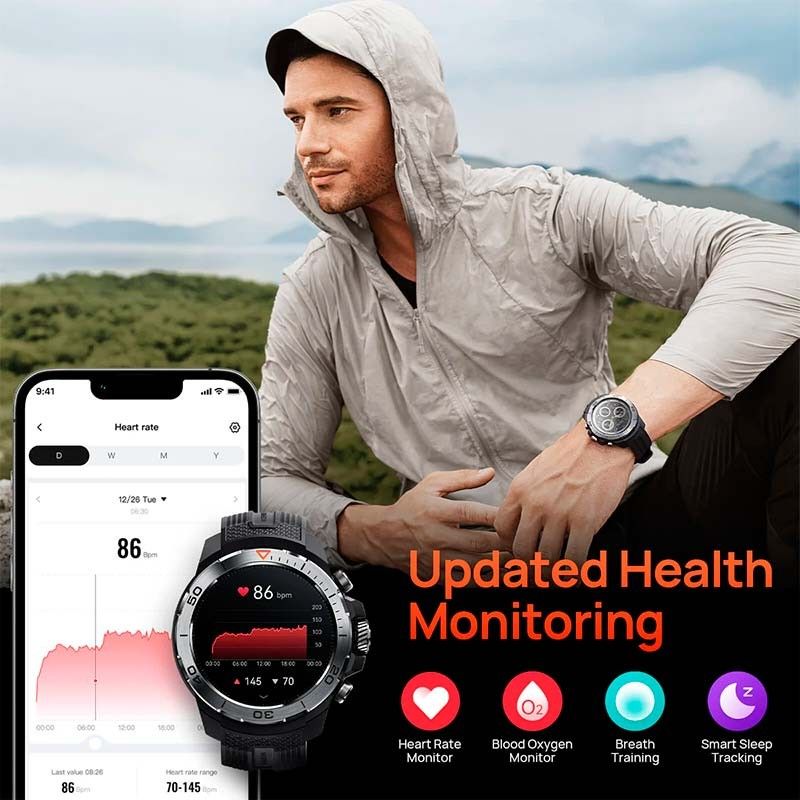 Mibro GS Explorer Negro - Reloj inteligente con GPS y NFC