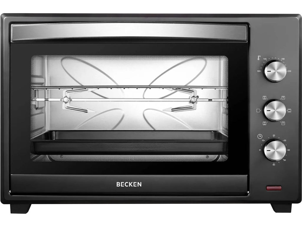 HORNO BECKEN BMO9911 2000W 60 LITROS 6 POTENCIAS GRILL CONTROL DE TEMPERATURA MANUAL LUZ INTERIOR