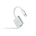 Conversor USB-C a VGA. USB-C/M-VGA/H, Aluminio 10 cm