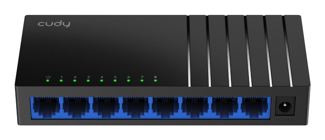 GS108D switch No administrado Gigabit Ethernet (10/100/1000) Negro