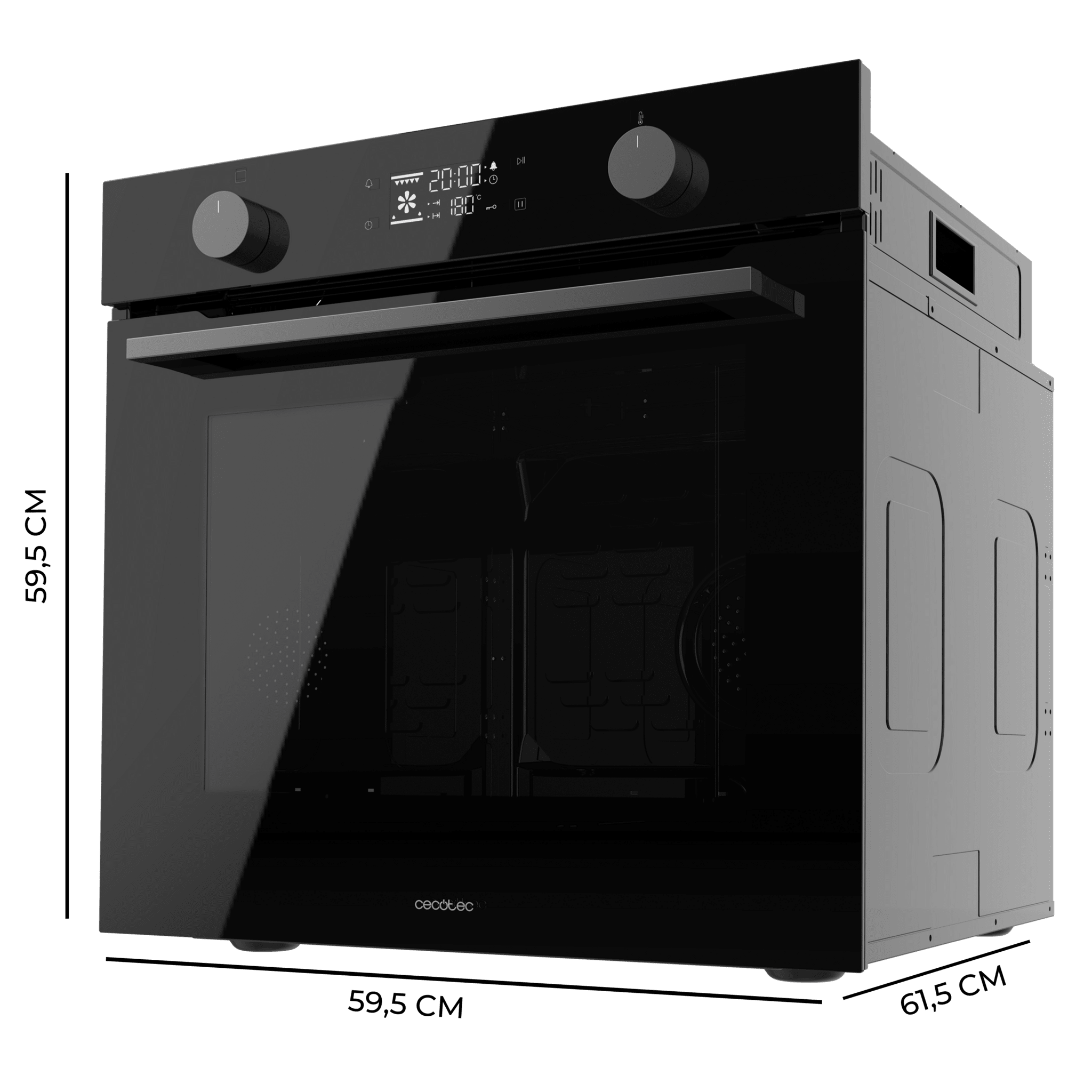 Bolero Hexa P526000 Glass Black A Horno Integrable