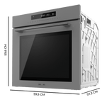 Bolero Hexa SM406000 Glass Grey A+ Horno Integrable Multifunción