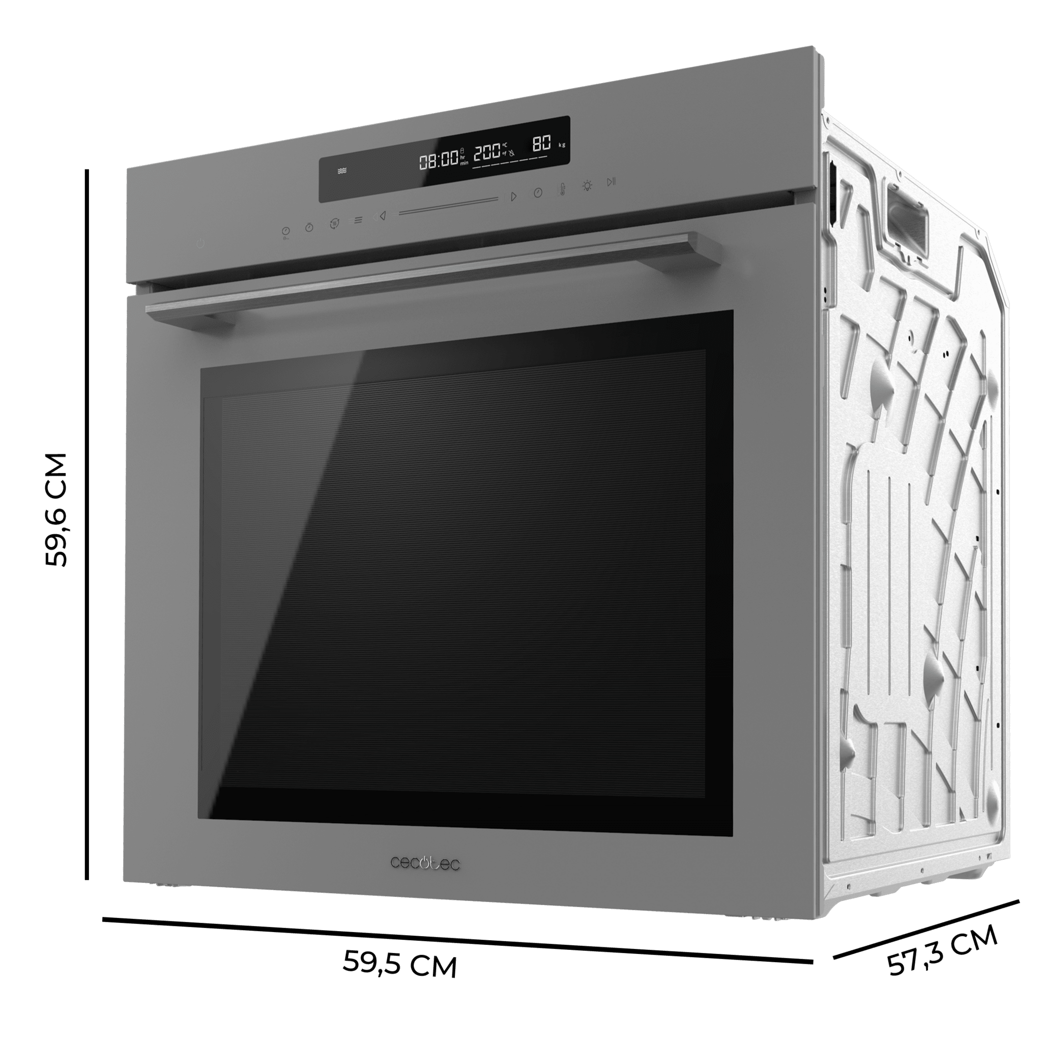Bolero Hexa SM406000 Glass Grey A+ Horno Integrable Multifunción