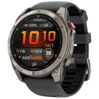Garmin Fēnix 8 Pro 51 mm AMOLED Zafiro Gris Titanio con correa de Silicona Negra