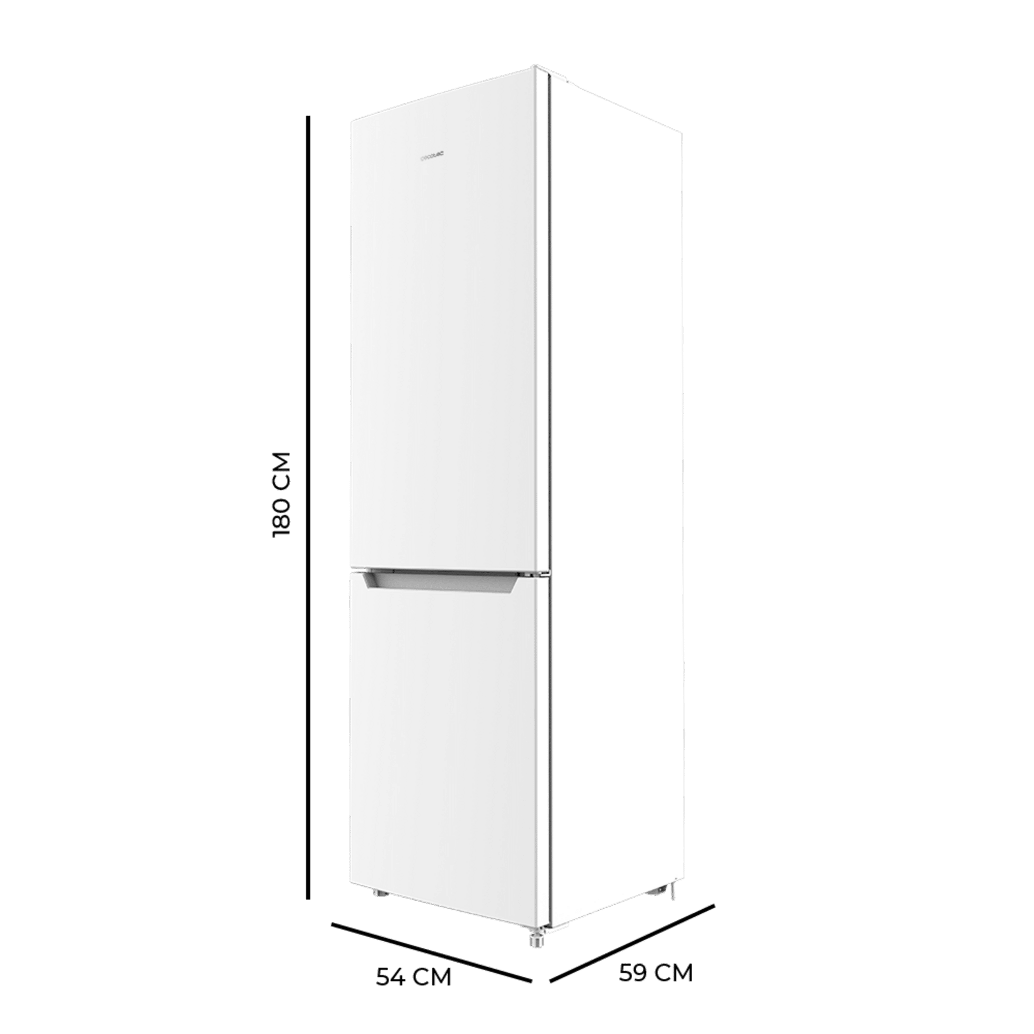 Frigorífico Bolero CoolMarket Combi 250 White E Frigorífico combi con nevera y congelador