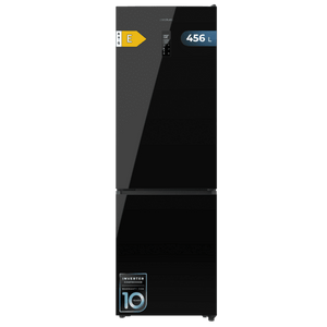 Bolero CoolMarket Combi 456 Black Glass E Frigorífico Combi