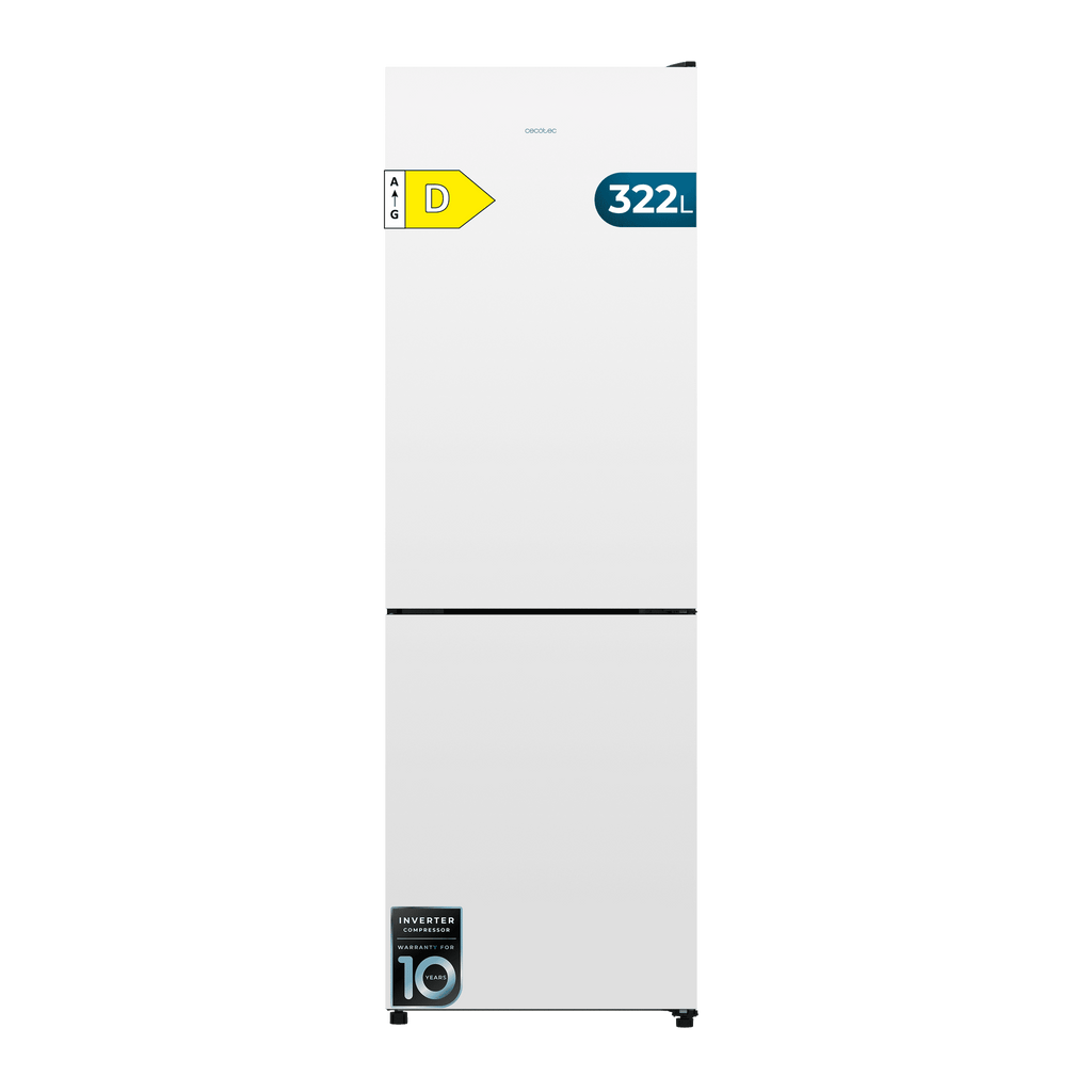 Bolero CoolMarket Combi 322i White D Frigorífico combi con acabado cristal blanco