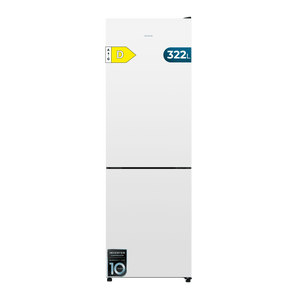 Bolero CoolMarket Combi 322i White D Frigorífico combi con acabado cristal blanco