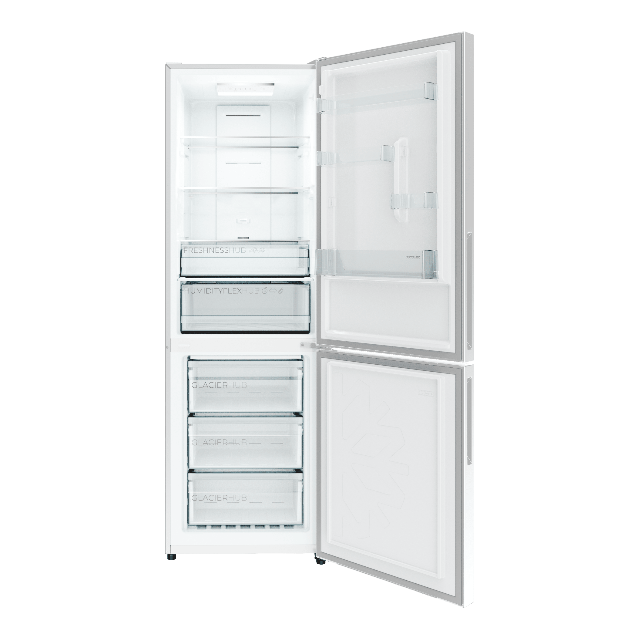 Bolero CoolMarket Combi 322i White D Frigorífico combi con acabado cristal blanco