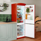 Frigorífico combi retro Cecotec Bolero CoolMarket Combi Origin 294 Red E