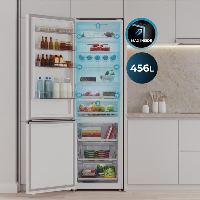 Bolero CoolMarket Combi 456 White Glass C