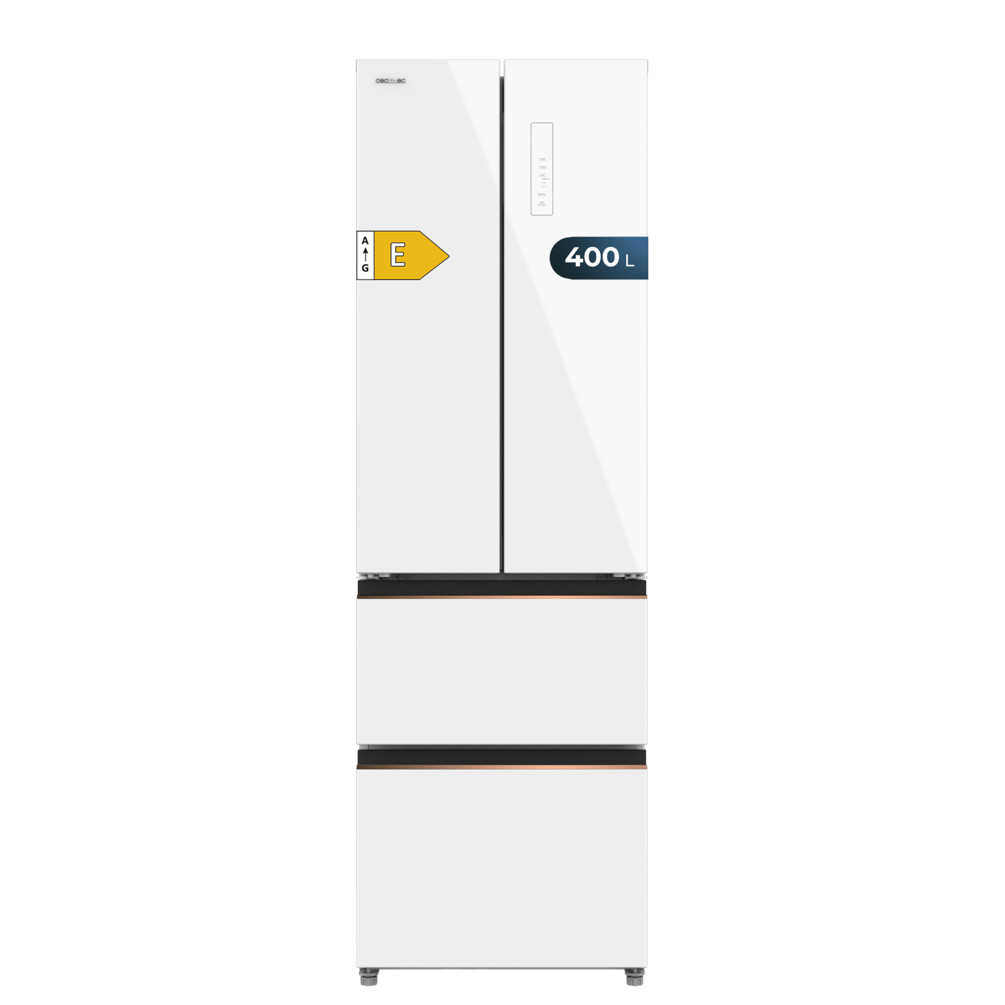 Bolero CoolMarket Combi F2D 400 White Glass E Frigorífico Combi