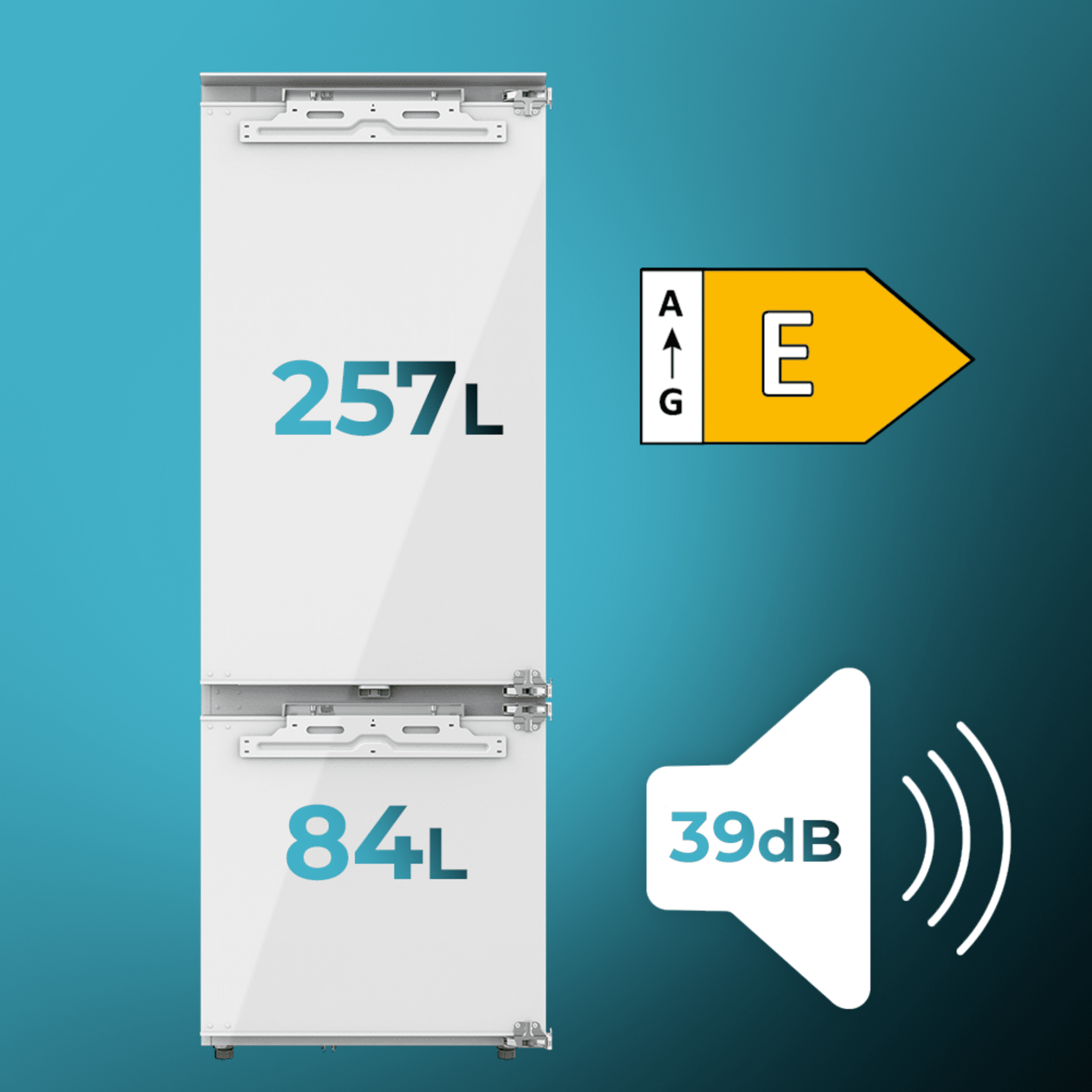 Bolero CoolMarket Combi BI-D FLW 341 E Frigorífico Combi