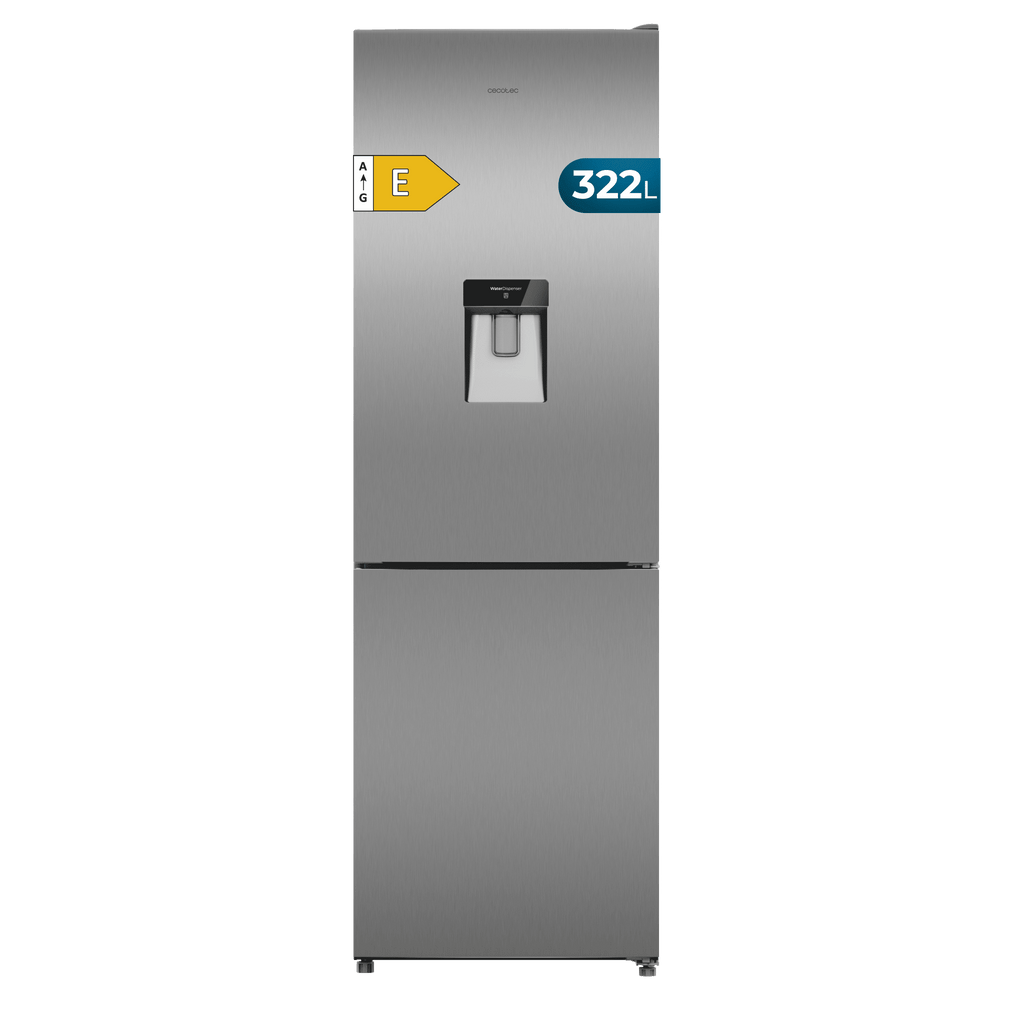 Bolero CoolMarket Combi 322i WD Inox E Frigorífico Combi Acero Inoxidable con Dispensador de Agua