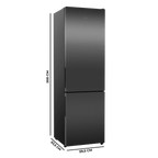 Bolero CoolMarket Combi 356i Dark E Frigorífico Combi acero inoxidable oscuro