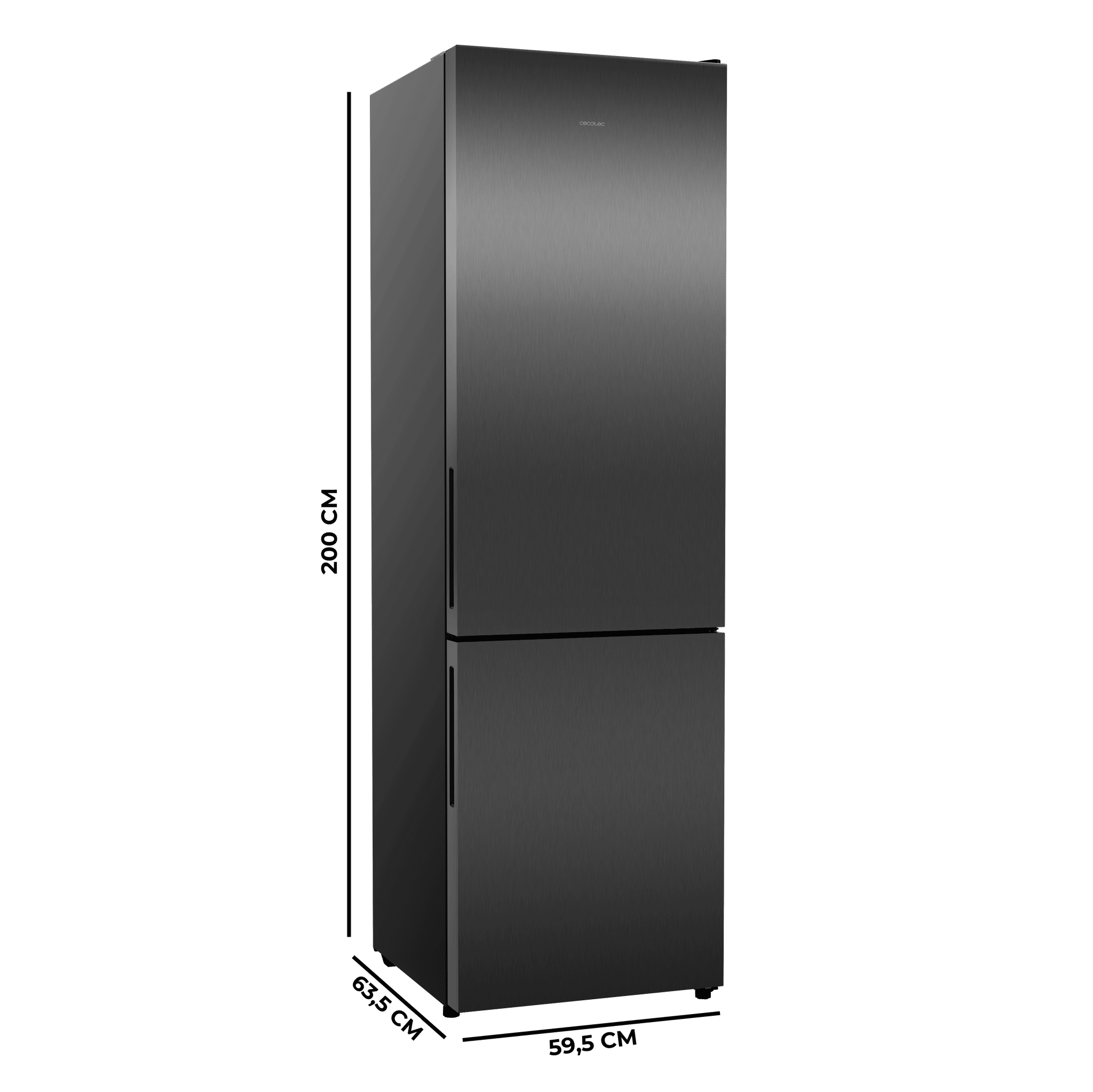 Bolero CoolMarket Combi 356i Dark E Frigorífico Combi acero inoxidable oscuro