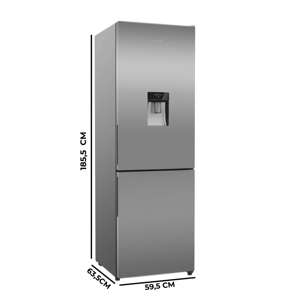 Bolero CoolMarket Combi 322i WD Inox E Frigorífico Combi Acero Inoxidable con Dispensador de Agua