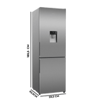 Bolero CoolMarket Combi 322i WD Inox E Frigorífico Combi Acero Inoxidable con Dispensador de Agua