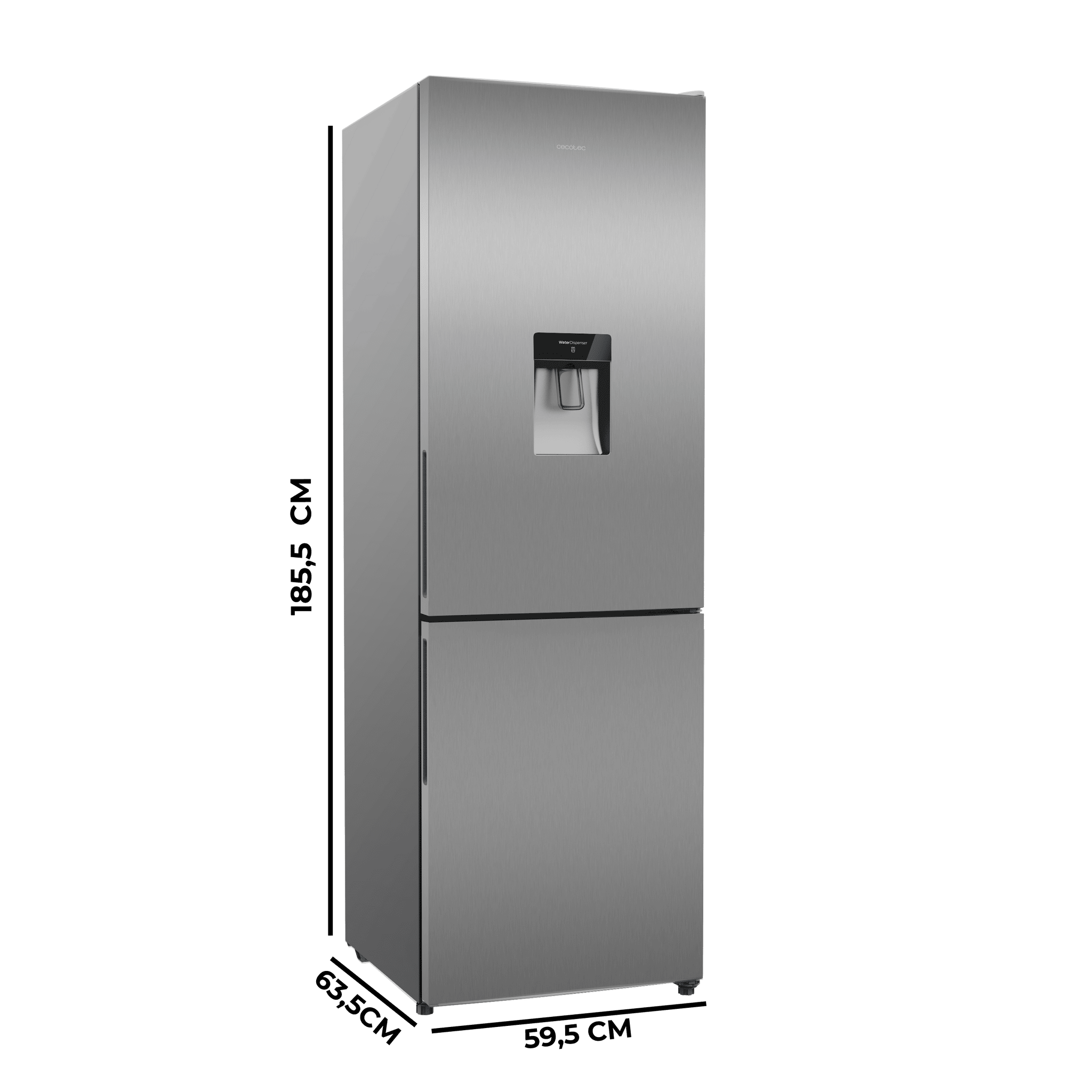 Bolero CoolMarket Combi 322i WD Inox E Frigorífico Combi Acero Inoxidable con Dispensador de Agua