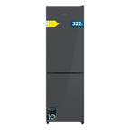 Bolero CoolMarket Combi 322i Grey Glass D Frigorífico combi de cristal gris