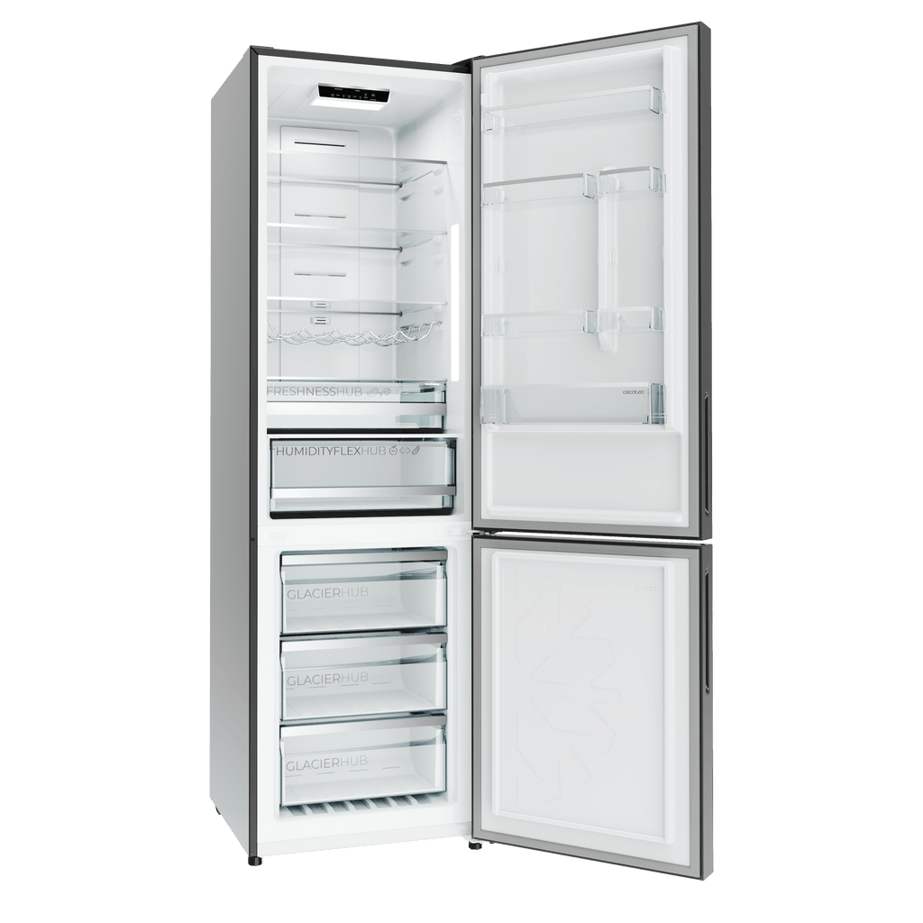 Bolero CoolMarket Combi 356i Dark D Frigorífico combi acero inoxidable oscuro