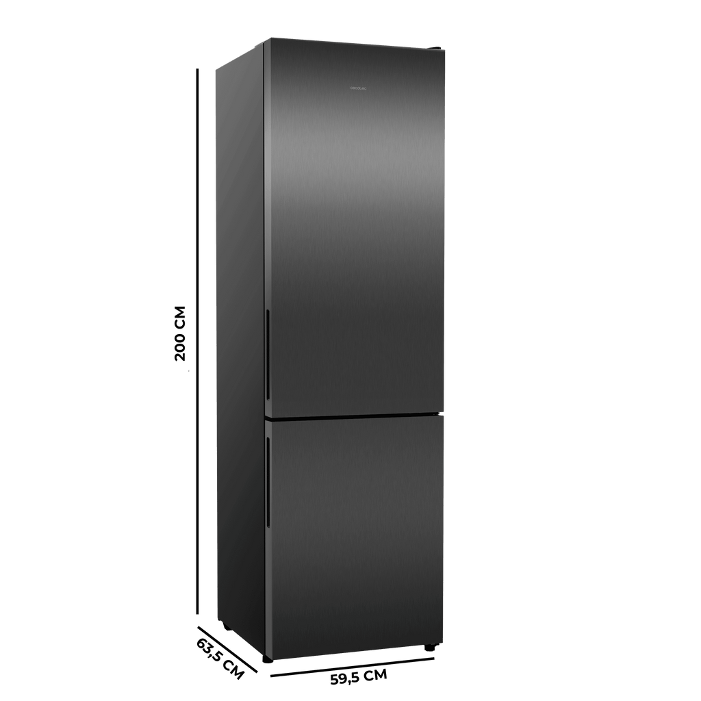 Bolero CoolMarket Combi 356i Dark D Frigorífico combi acero inoxidable oscuro