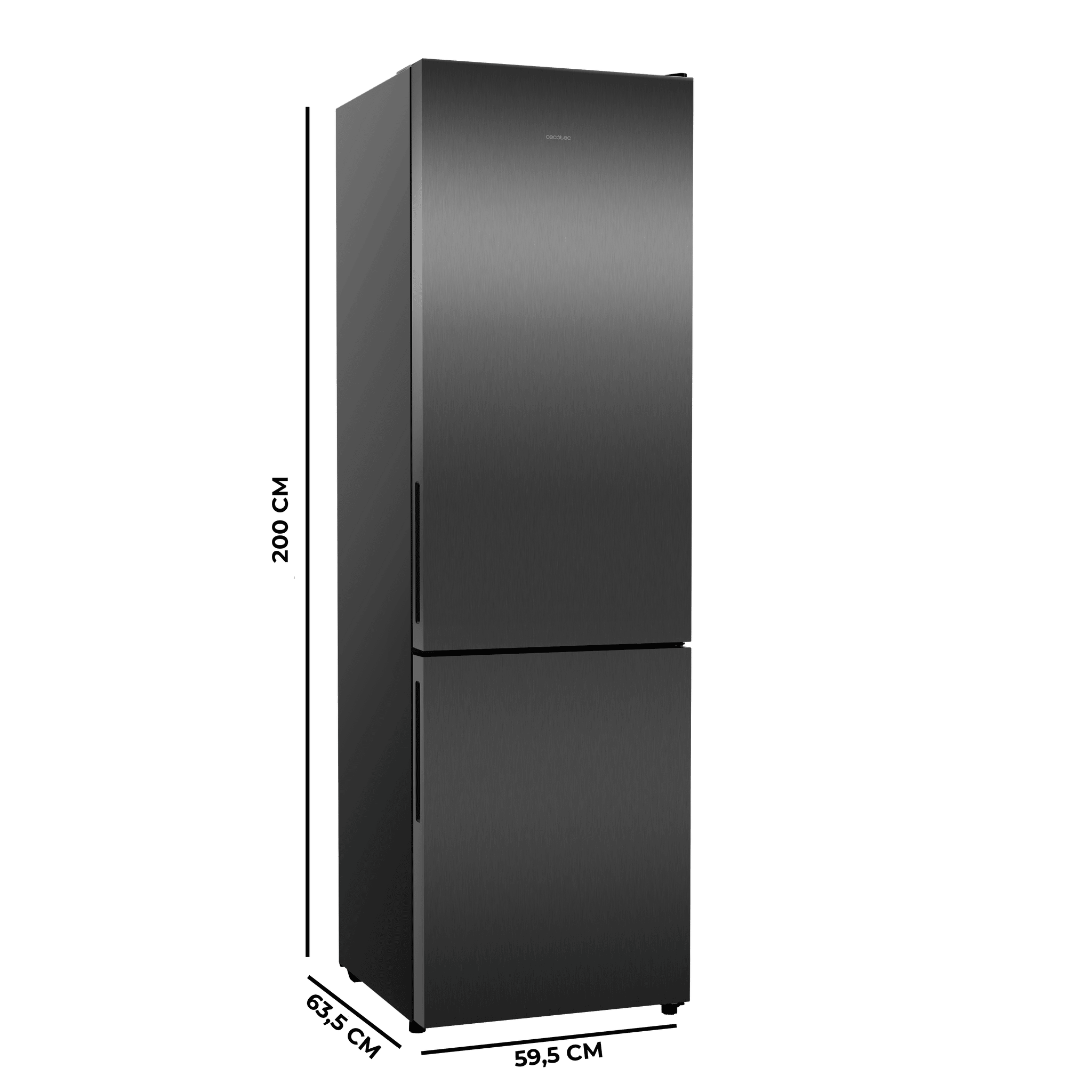 Bolero CoolMarket Combi 356i Dark D Frigorífico combi acero inoxidable oscuro