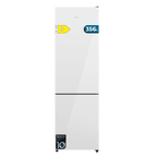 Bolero CoolMarket Combi 356i White Glass D Frigorífico combi cristal blanco