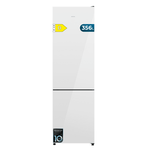 Bolero CoolMarket Combi 356i White Glass D Frigorífico combi cristal blanco
