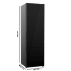 Bolero CoolMarket Combi 356i Black Glass D Frigorífico combi cristal negro