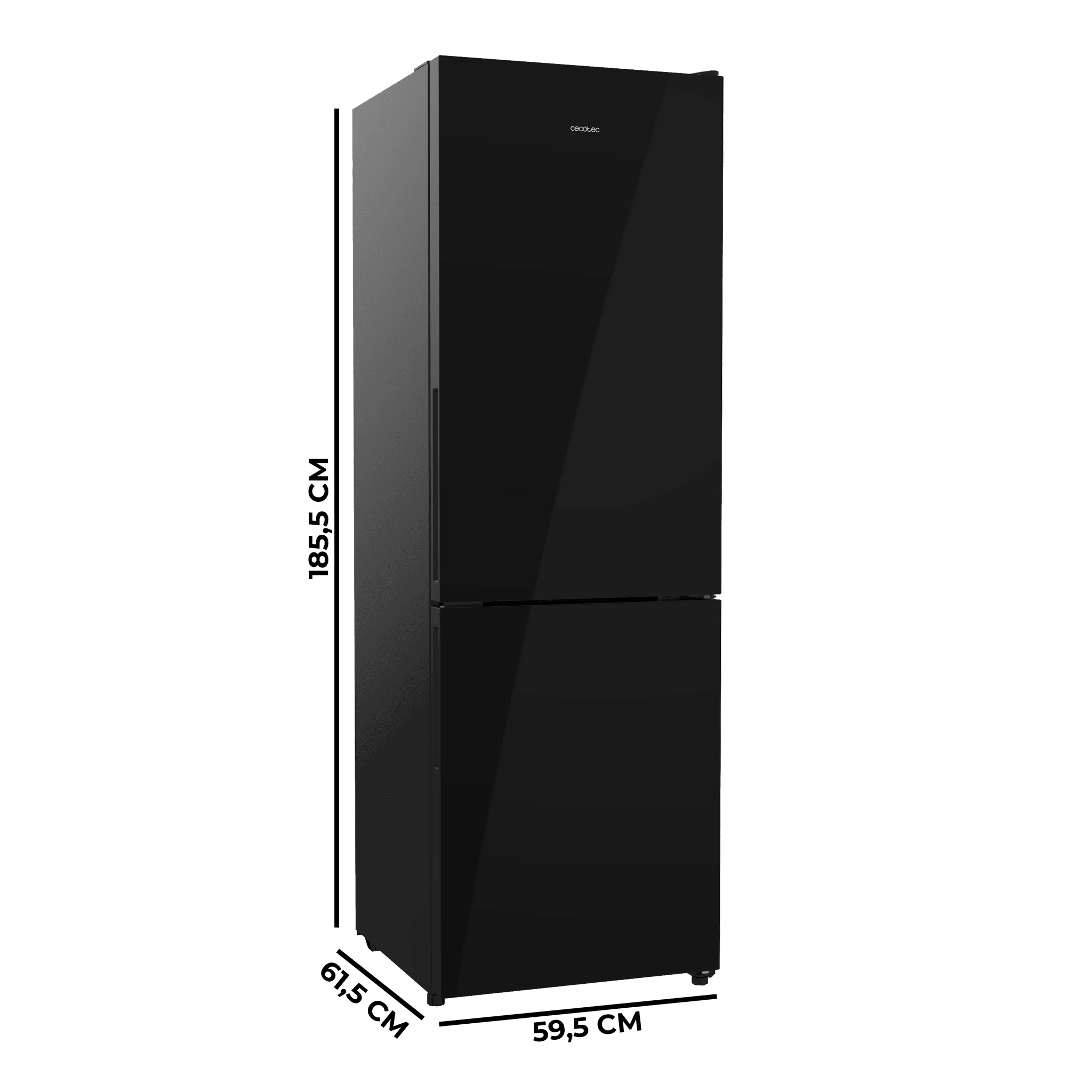 Bolero CoolMarket Combi 322i Black Glass D Frigorífico Combi
