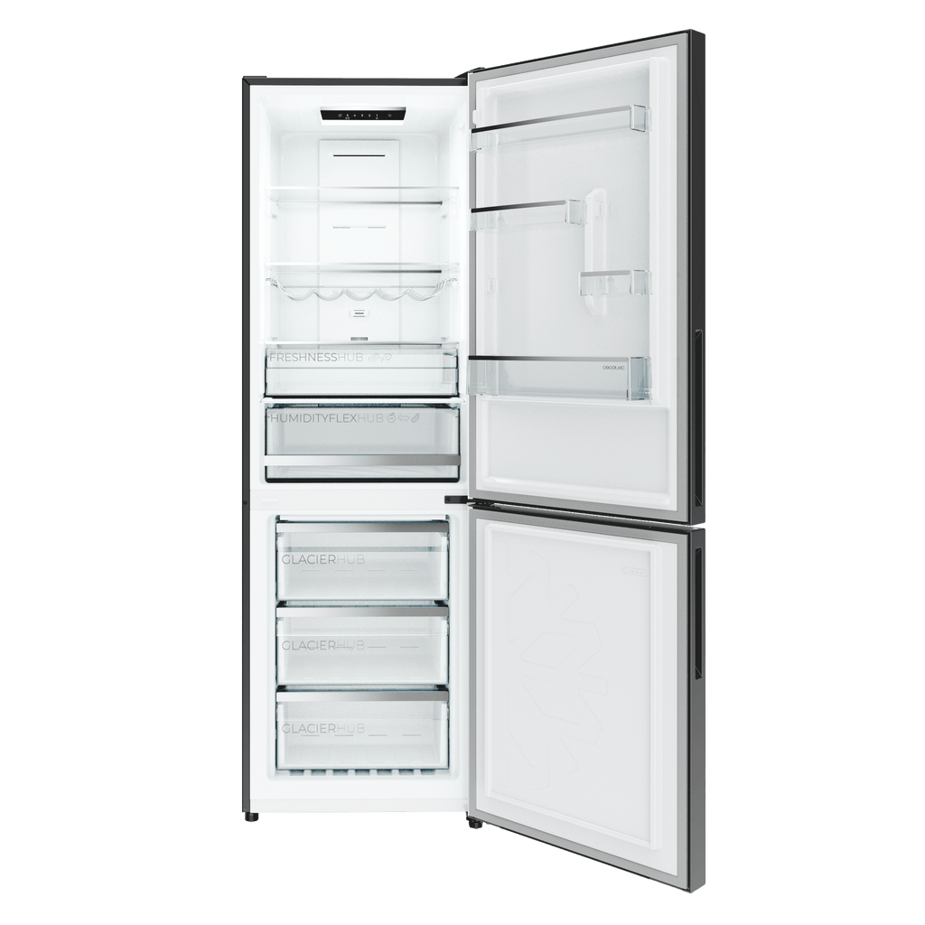 Bolero CoolMarket Combi 322i Black Glass D Frigorífico Combi
