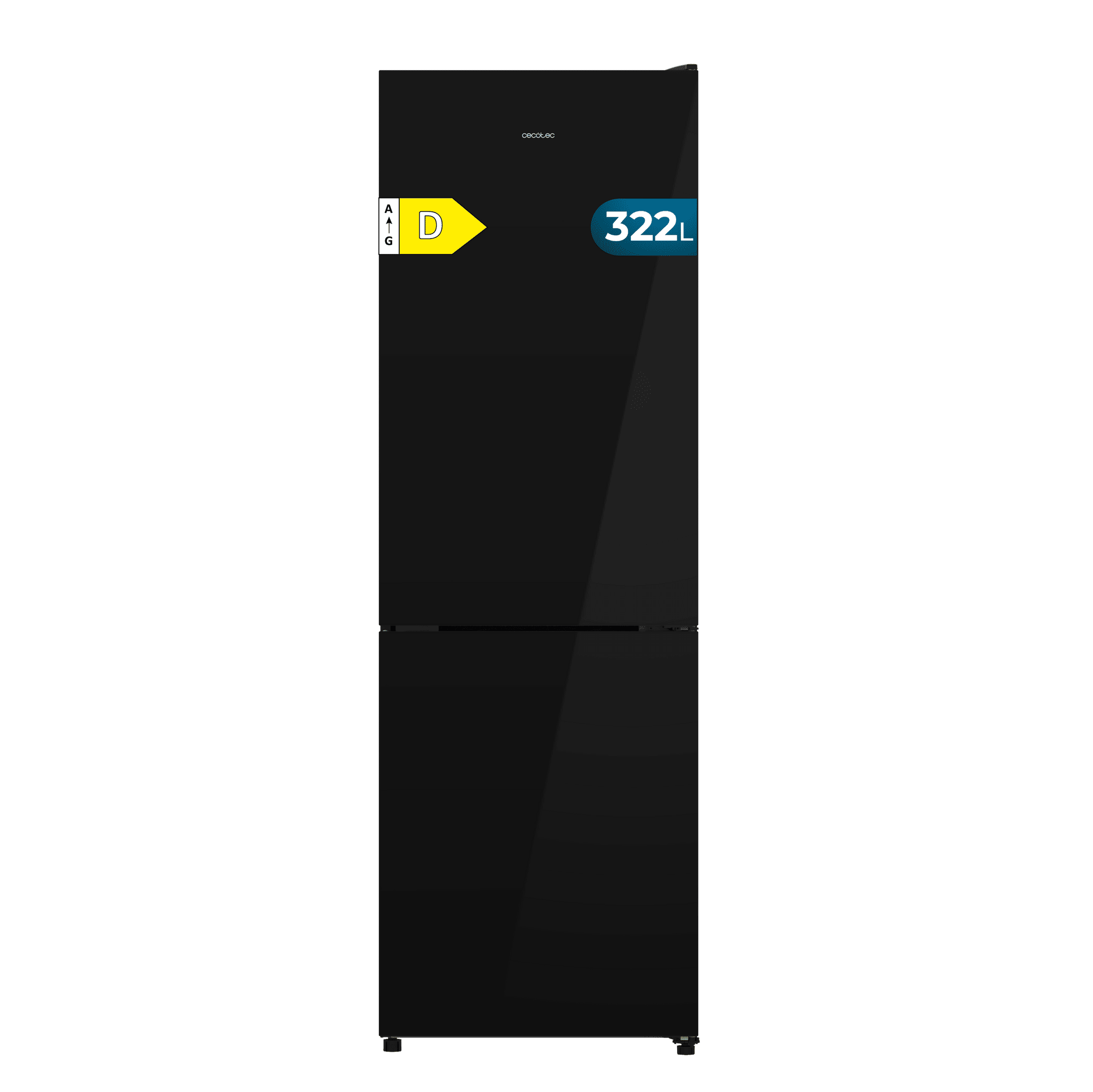 Bolero CoolMarket Combi 322i Black Glass D Frigorífico Combi
