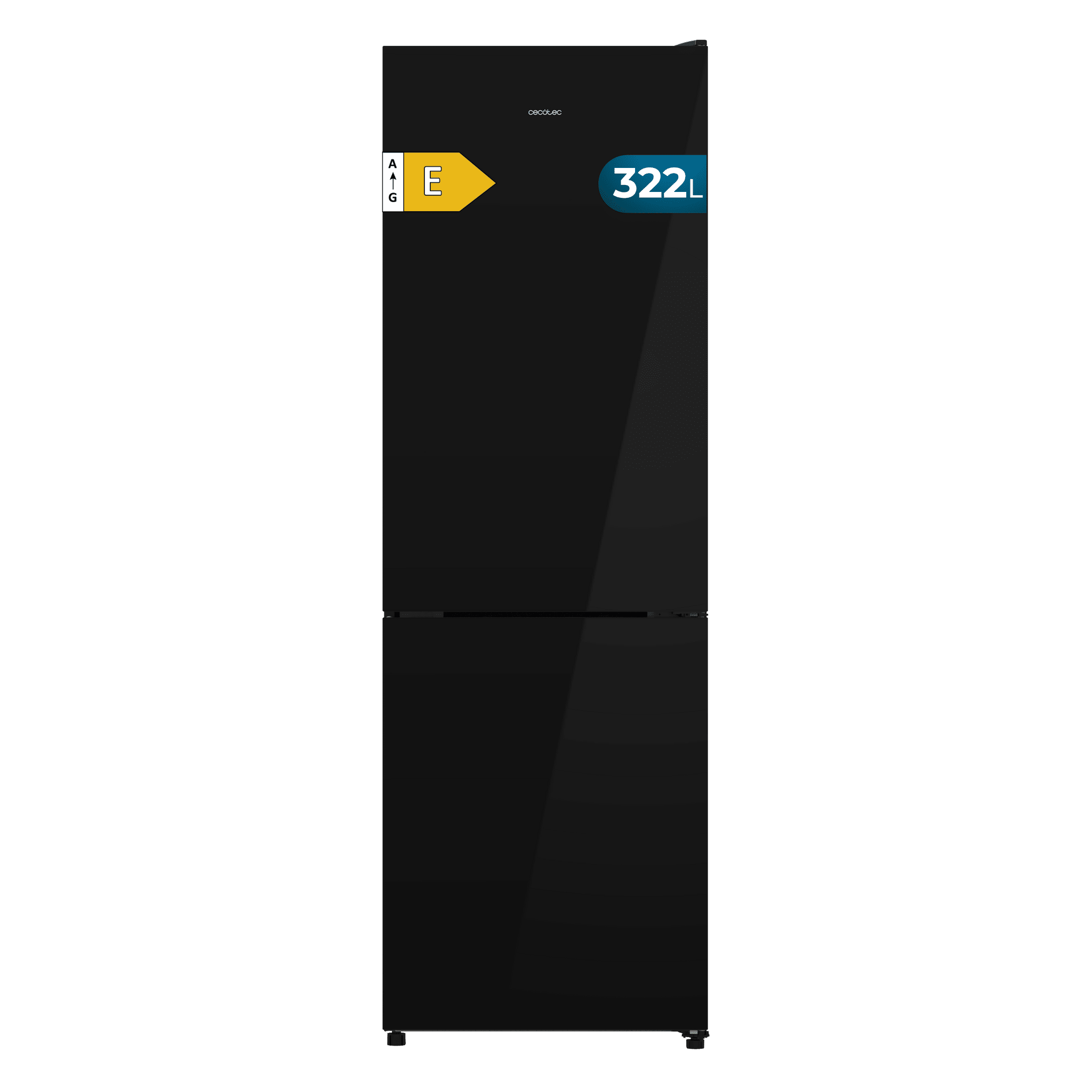 Bolero CoolMarket Combi 322i Black Glass E Frigorífico Combi