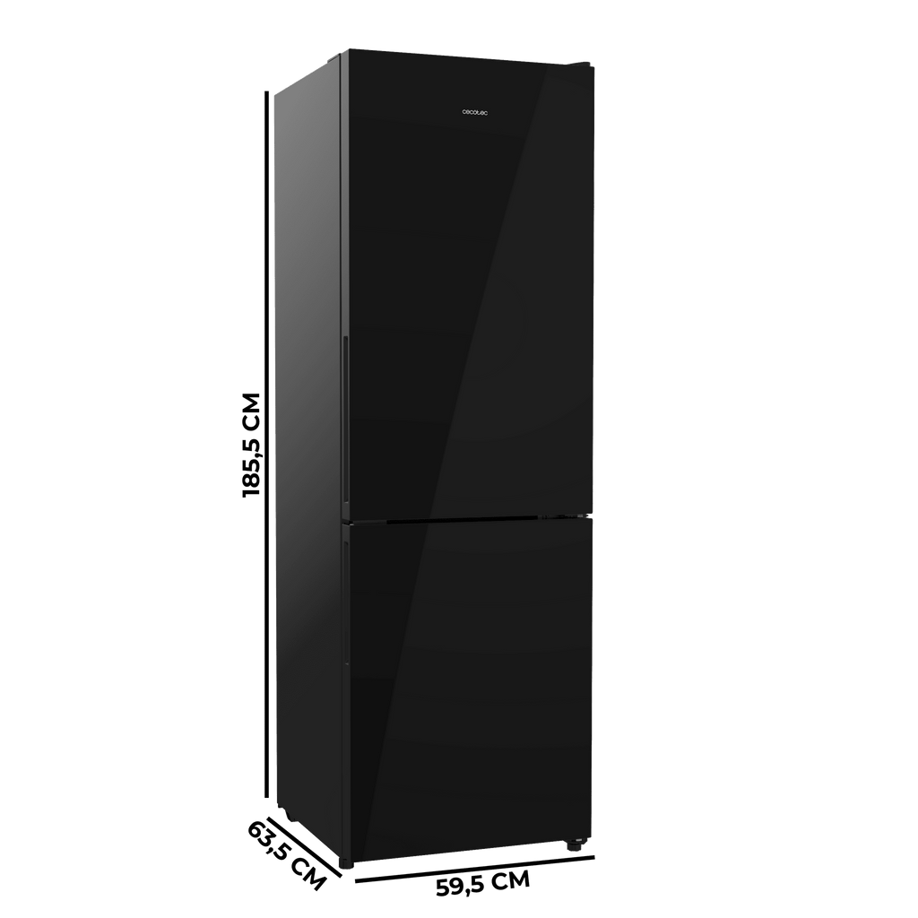 Bolero CoolMarket Combi 322i Black Glass E Frigorífico Combi