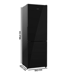 Bolero CoolMarket Combi 322i Black Glass E Frigorífico Combi