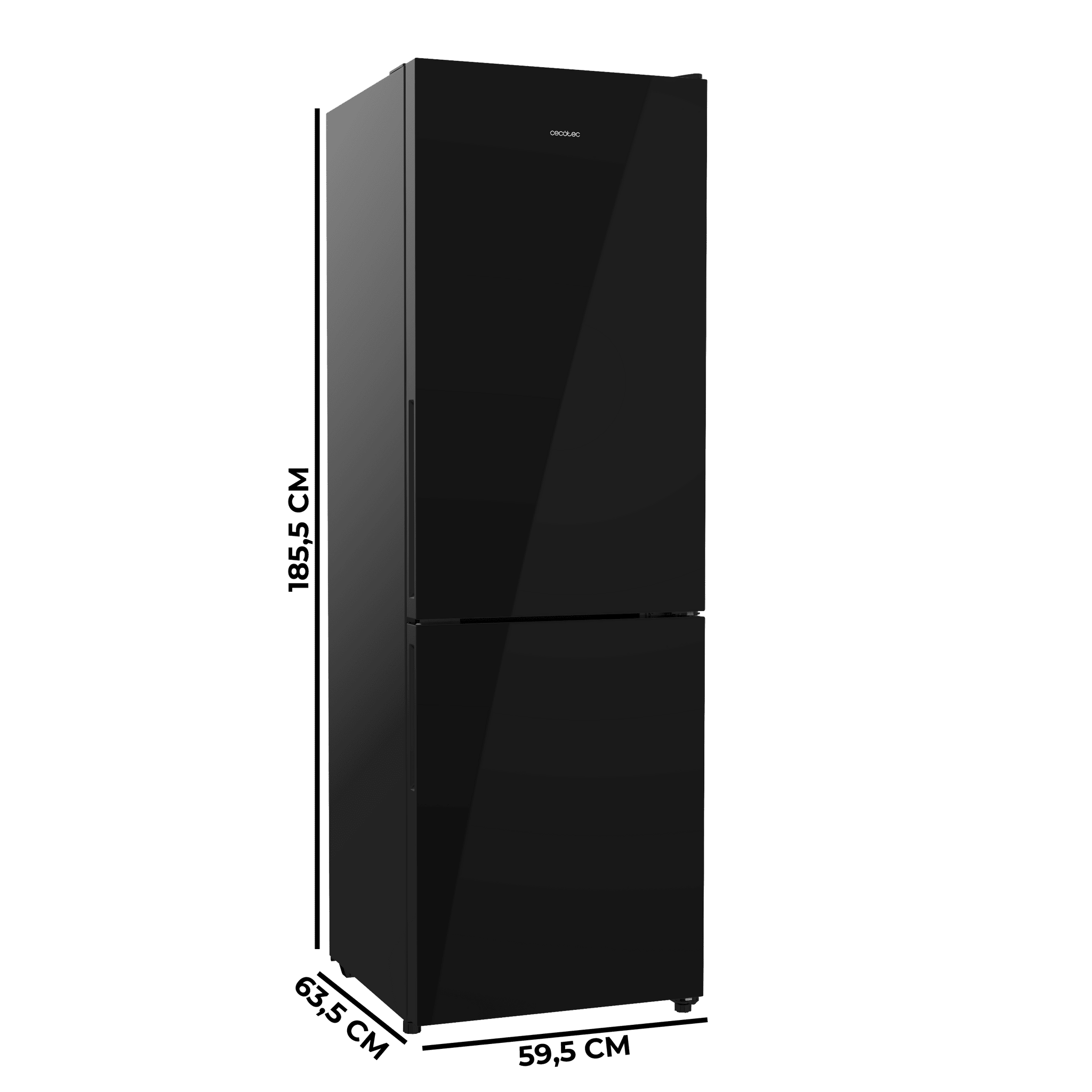 Bolero CoolMarket Combi 322i Black Glass E Frigorífico Combi