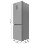 Bolero CoolMarket Combi 335 Grey E Frigorífico combi