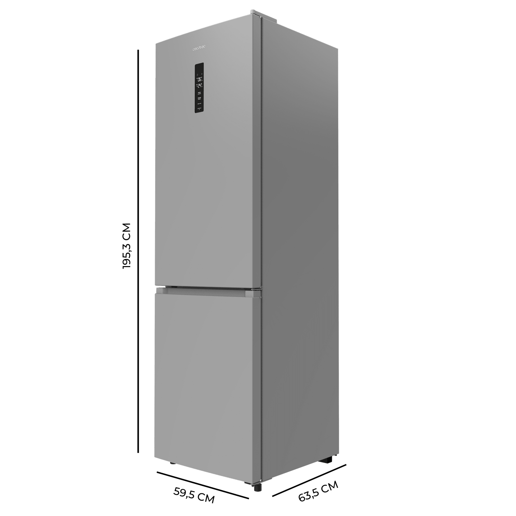 Bolero CoolMarket Combi 335 Grey E Frigorífico combi