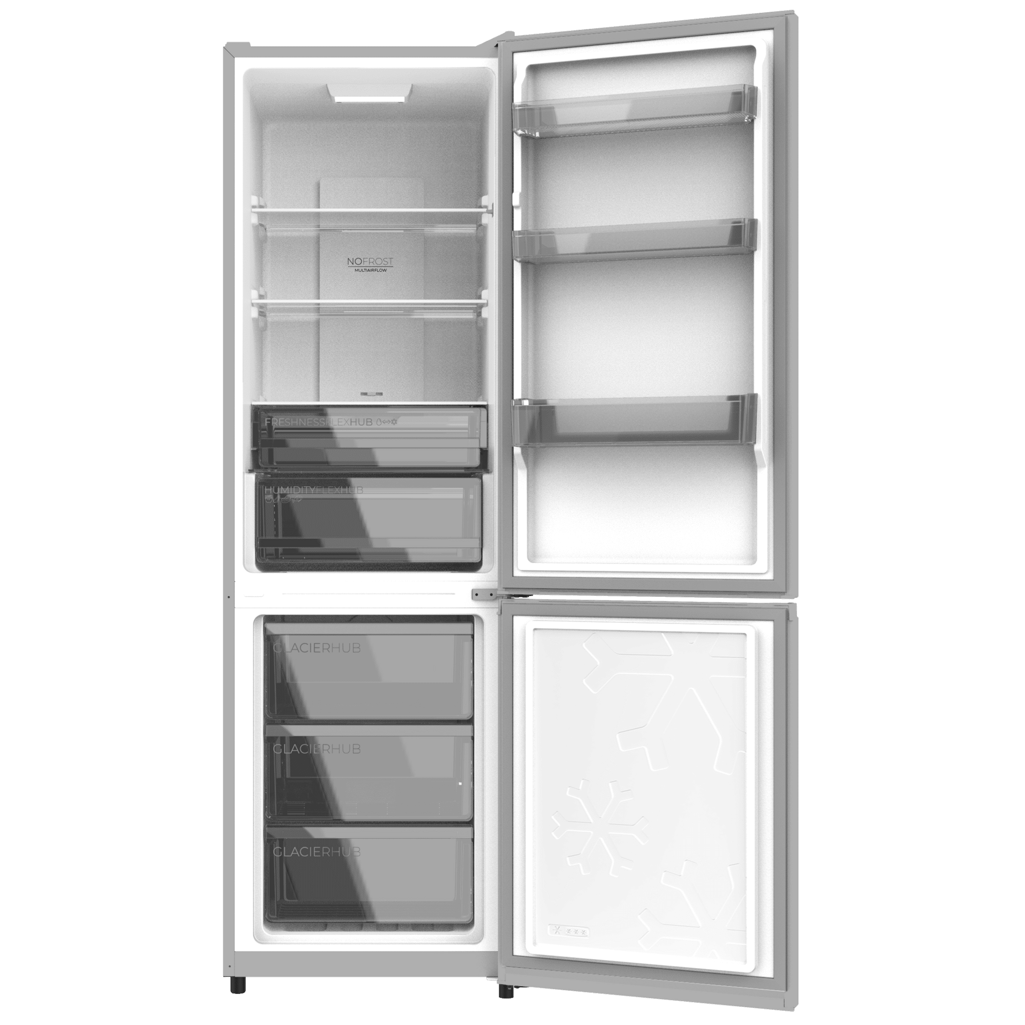 Bolero CoolMarket Combi 335 Grey E Frigorífico combi