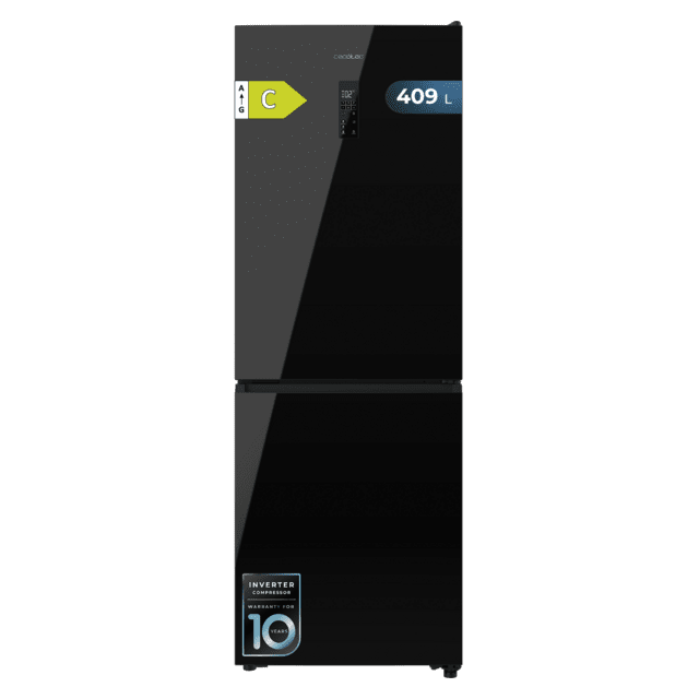 Bolero CoolMarket Combi 409 Black Glass C Frigorífico Combi