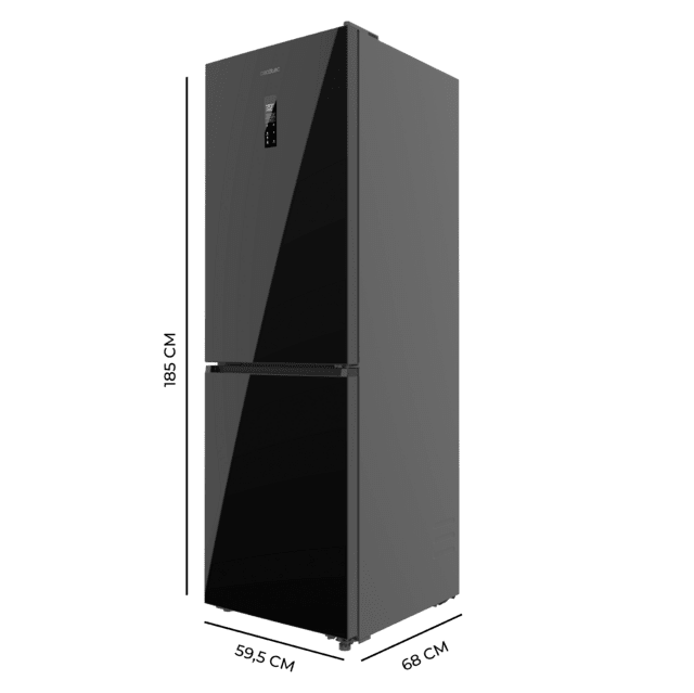 Bolero CoolMarket Combi 409 Black Glass C Frigorífico Combi