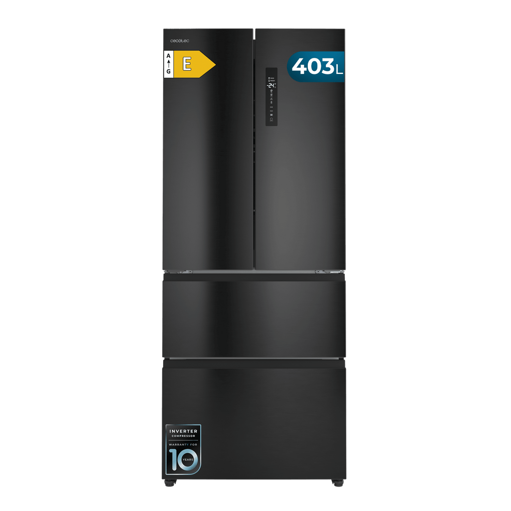 Bolero CoolMarket F2D 403 Dark E Frigorífico Puerta Francesa
