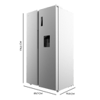 Bolero CoolMarket SBS 551 WD Inox E Frigorífico Americano