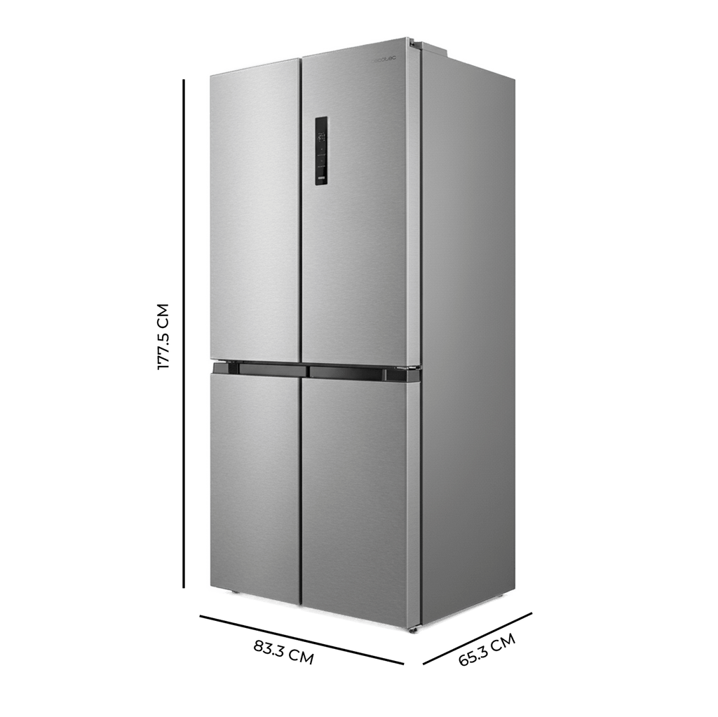 Bolero CoolMarket FD 436 WD Inox E Frigorífico puerta francesa