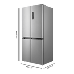 Bolero CoolMarket FD 436 WD Inox E Frigorífico puerta francesa