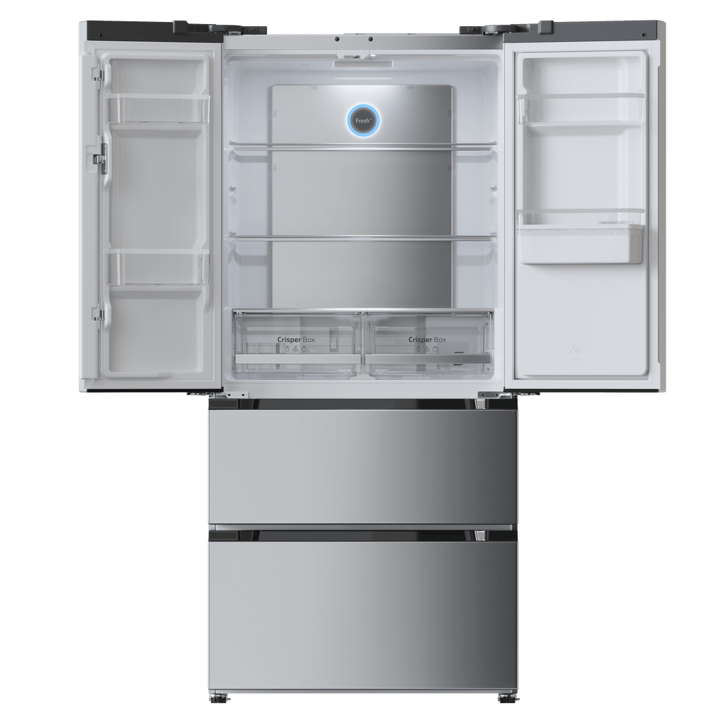 Bolero CoolMarket FD 436 WD Inox E Frigorífico puerta francesa
