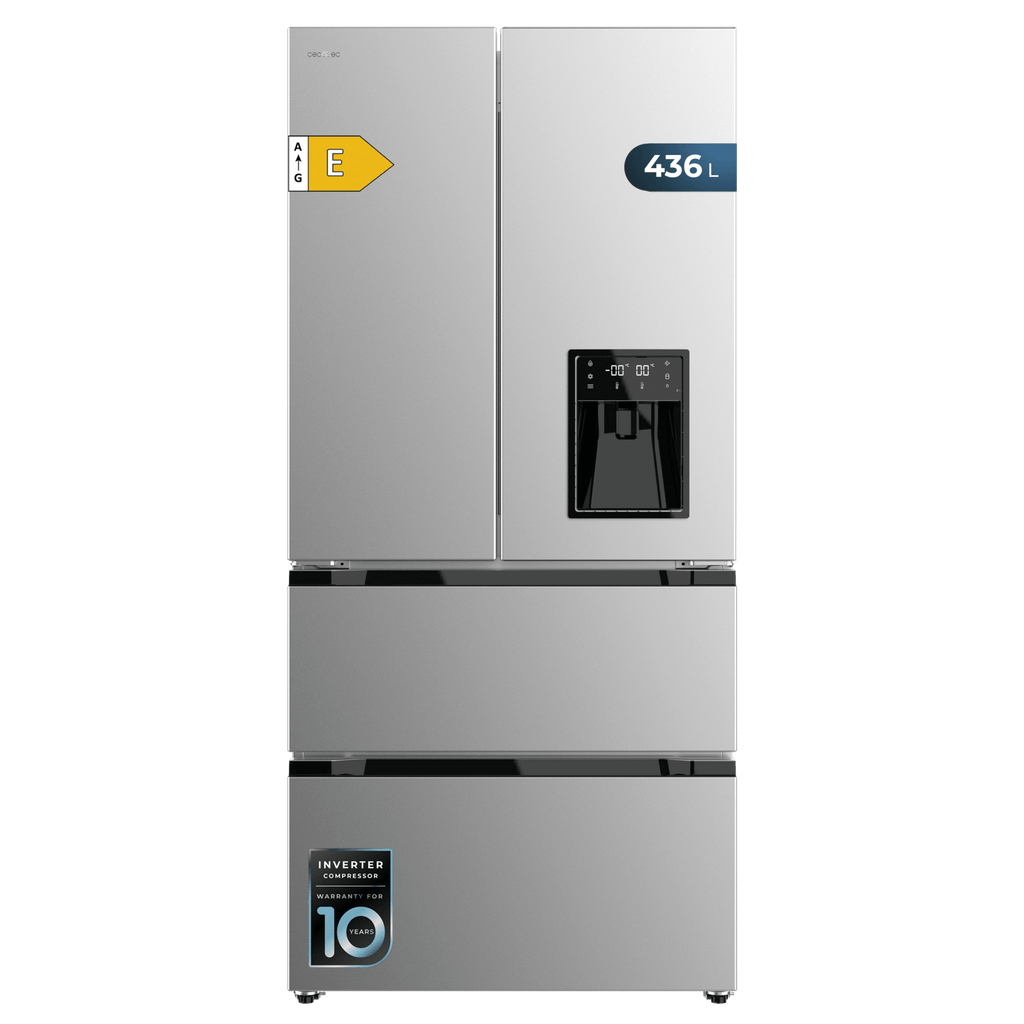 Bolero CoolMarket FD 436 WD Inox E Frigorífico puerta francesa