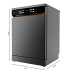 Bolero Aguazero 6900 Dark Lavavajillas dark inox de 15 cubiertos